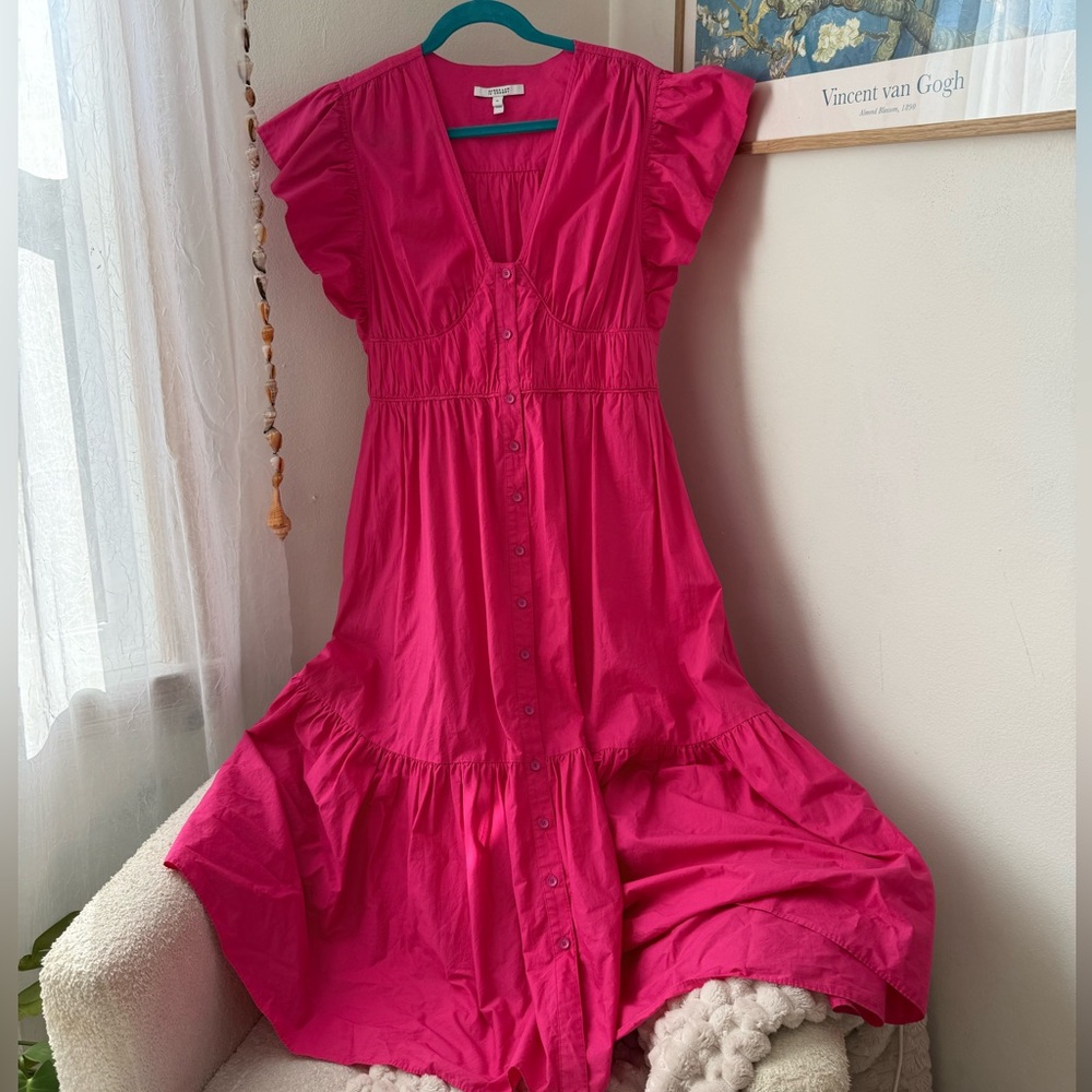 Derek Lam Pink Flutter Dress